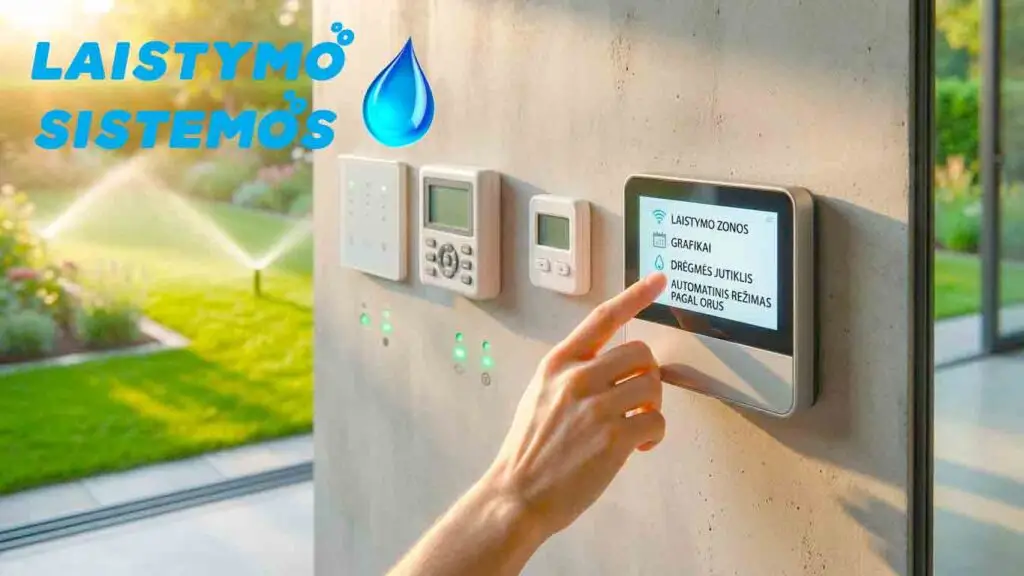 Pagrindiniai laistymo sistemų valdiklių tipai