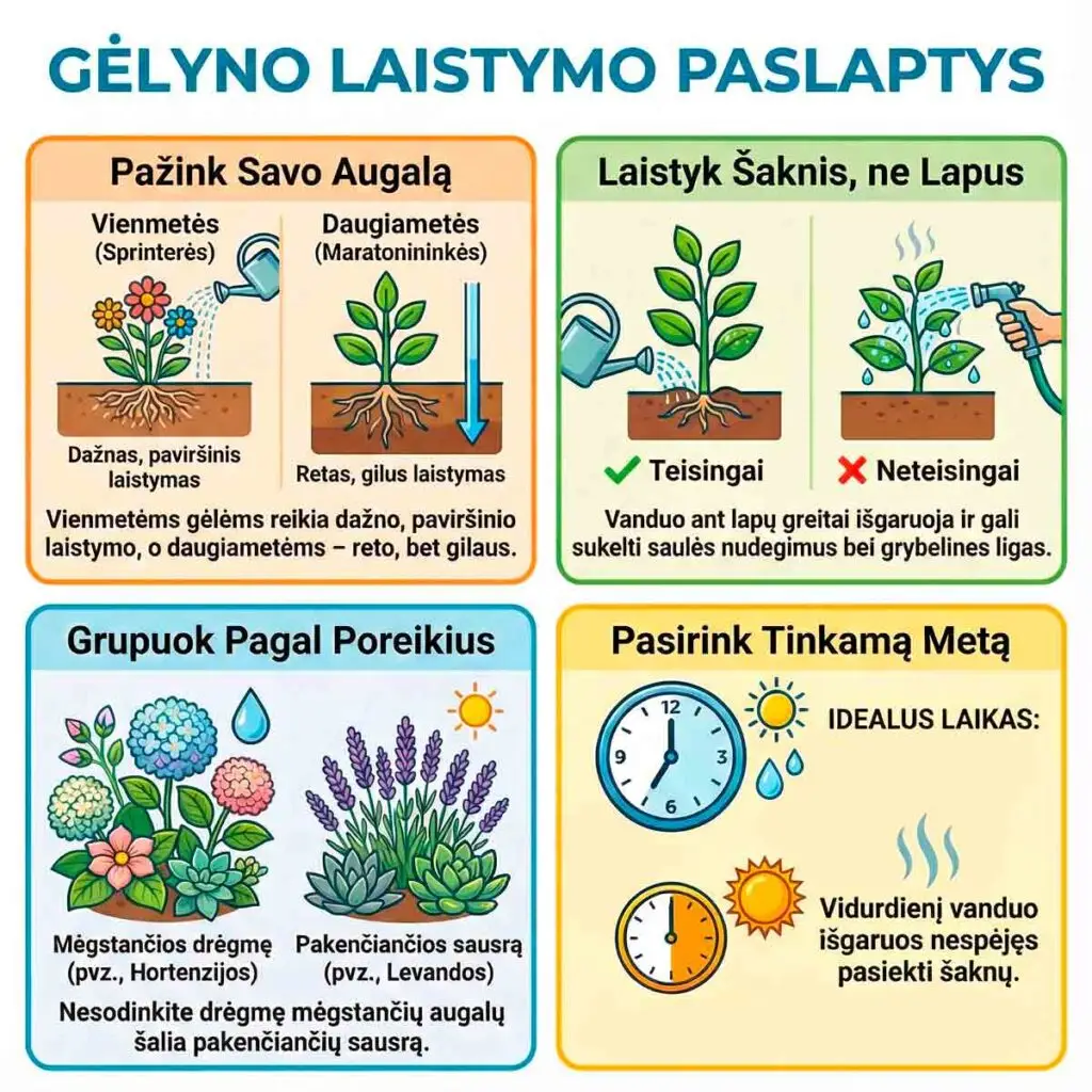 Sezoniškumas: kaip keičiasi laistymo taisyklės Lietuvoje?