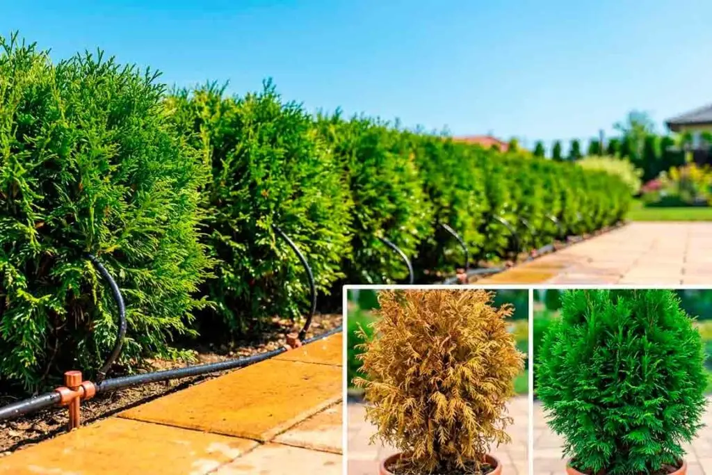 Tujų laistymo sistema